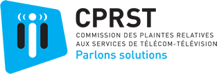  CPRST Commission des Plaintes Relatives aux Services de Télécom-Télévision, Parlons solutions logo