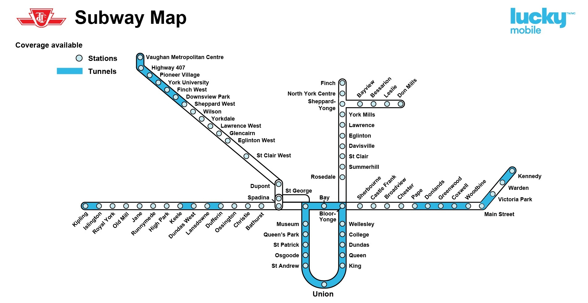 Network map TTC