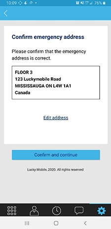 How to update my emergency address
