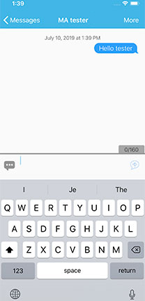 Compose message iOS