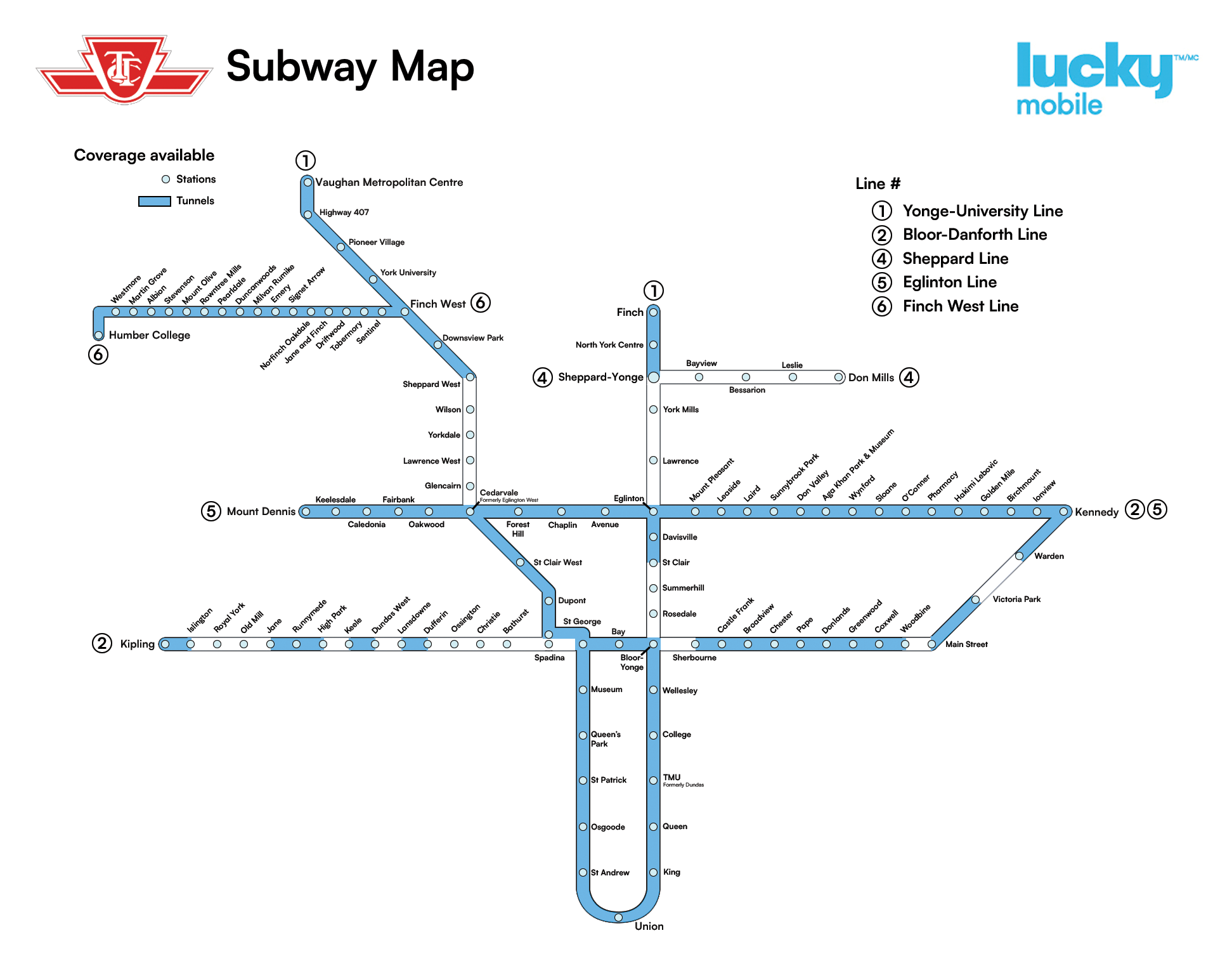 Network map TTC