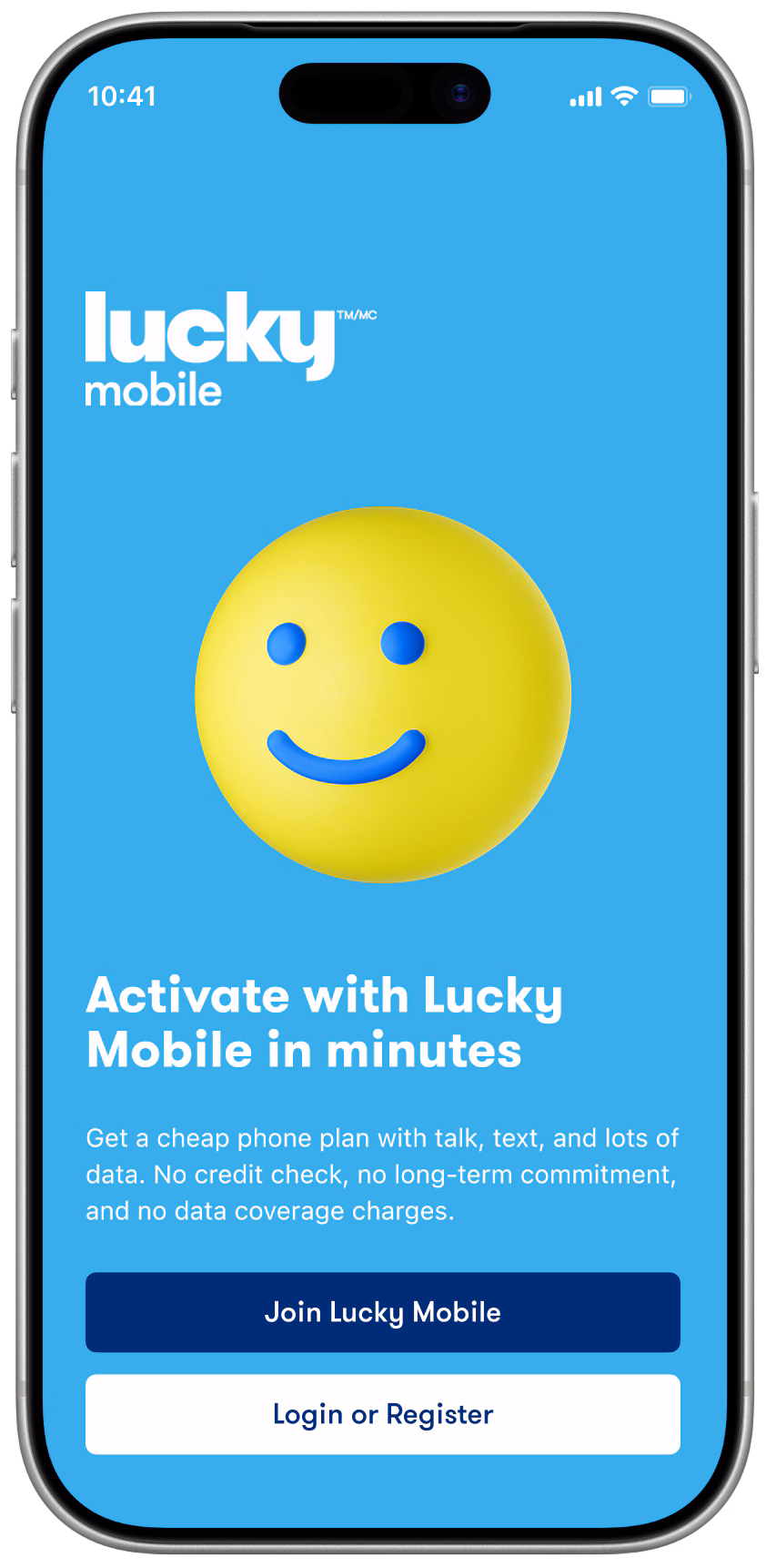 Activate with <br>Lucky Mobile