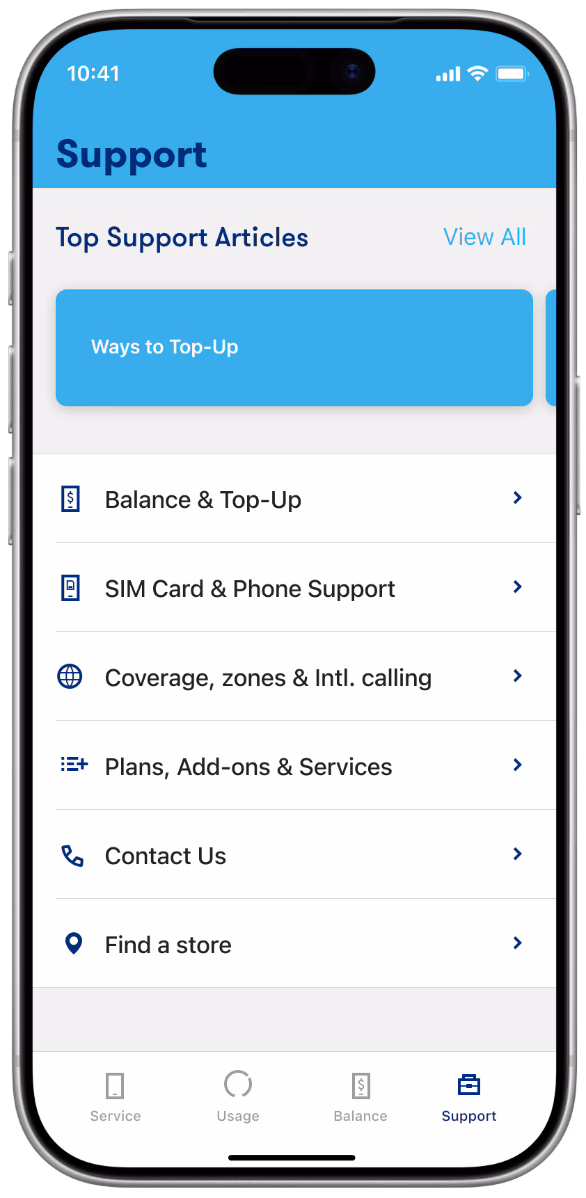 Access our services <br>information