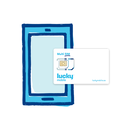 Multi SIM Card from Lucky Mobile